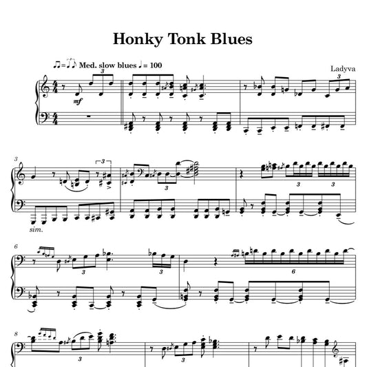 Sheet Music - Honky Tonk Blues